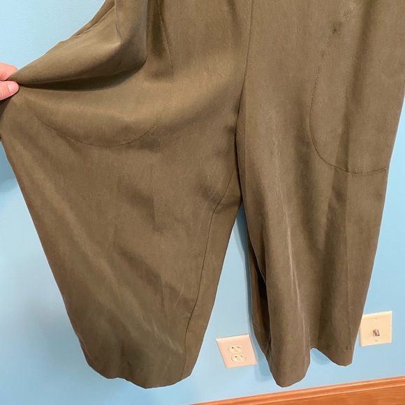 BCBGeneration Wide Leg Olive Jumpsuit - Picture 6 of 7